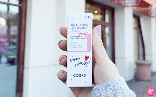 A Person Holding a COSRX Serum Birthday Gift