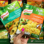 A Person Holding Knorr Pasta Sides