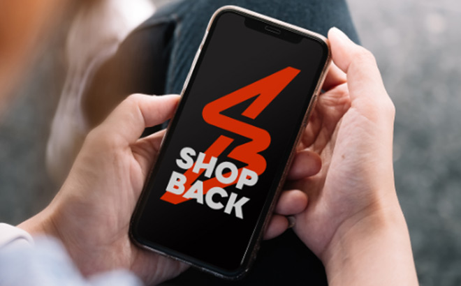 A Person Using a ShopBack App on a Mobile Phone