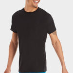 A Person Wearing Hanes T Shirt