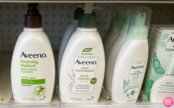 Aveeno Daily Moisturizing Facial Cleanser on the Shelf
