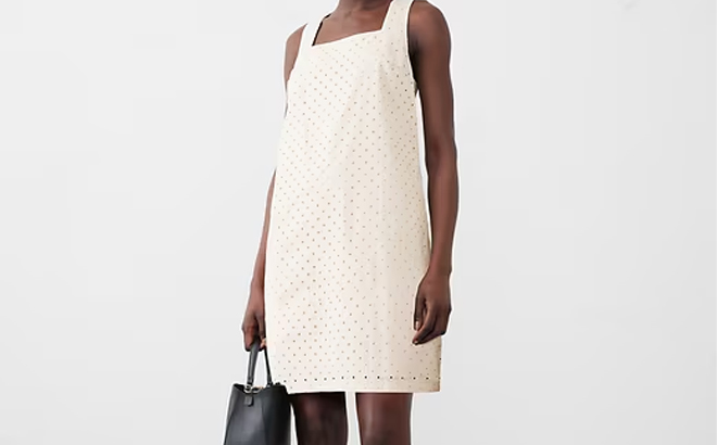 Banana Republic Factory Eyelet Mini Shift Dress