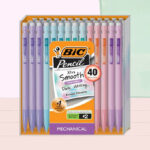 BIC Xtra Smooth Mechanical Pencils 40 Count on the Table