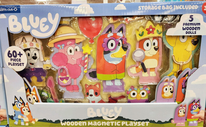 Bluey Wooden Magnetic Playset at Sams Club