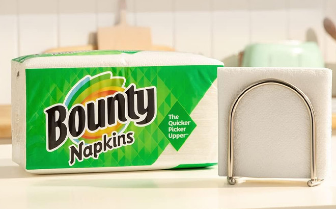 Bounty Napkins on a Table