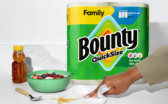 Bounty Paper Towels on the Table