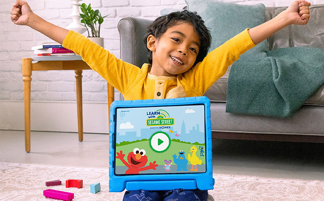 Boy with a Tablet on his Lap