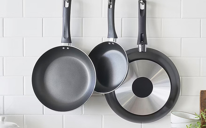 Cooks 3 Piece Aluminum Non Stick Frying Pan
