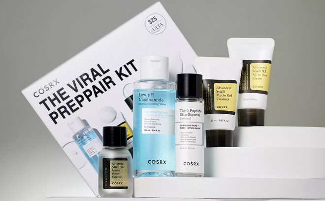 Cosrx The Viral PrepPair Kit on the Table