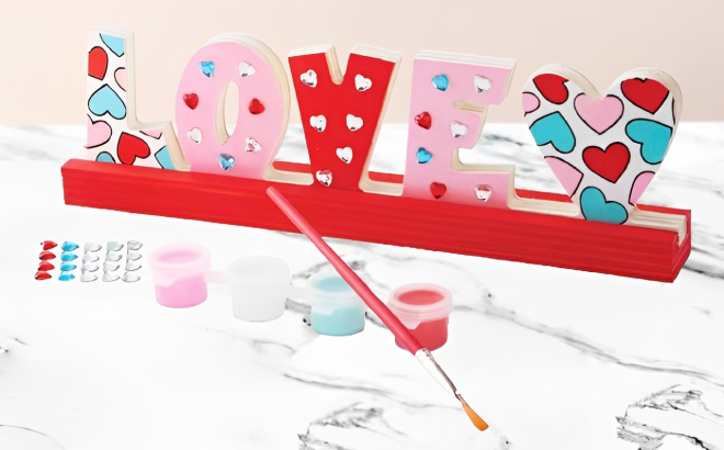 Creatology Valentines Day Love Wood Sign