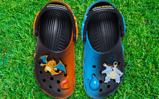 Crocs x Pokemon Versus Clogs on the Grass
