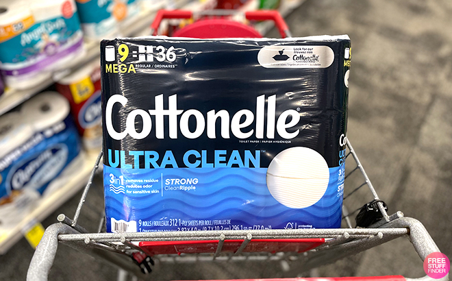 Cvs Cottonelle Ultra Clean 9 Rolls Toilet Paper