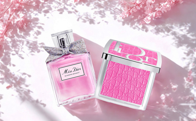 Dior Miss Dior Blooming Bouquet Fragrance and Rosy Glow Powder Blush