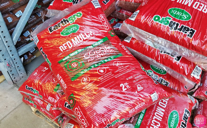 Earthgro Red Wood Shredded Bagged Mulch