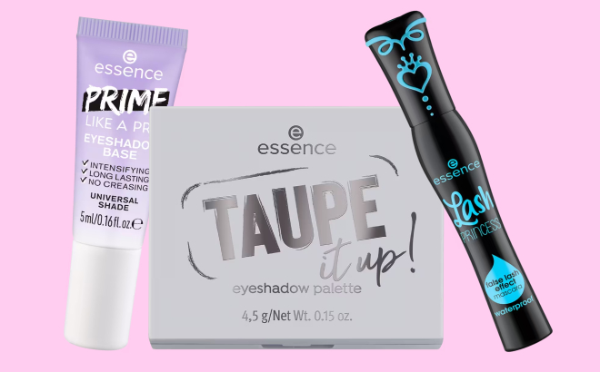 Essence Eyeshadow Palette Mascara and Prime Base