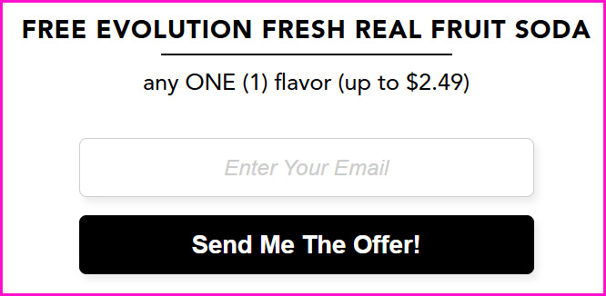 Evolution Fresh Real Fruit Sodas Rebate