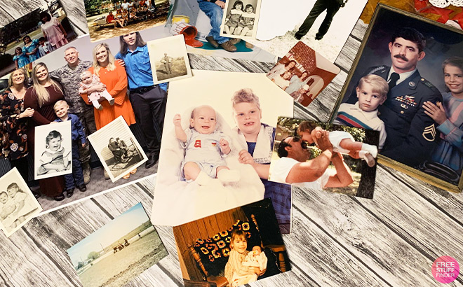 Family Photos on a Tabletop