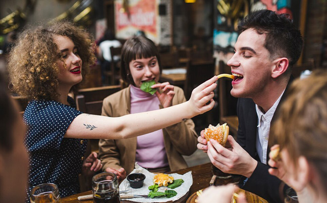 Friends Eating Out