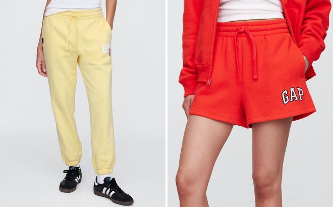 GAP Factory Gap × Disney Minnie Mouse Gap Logo Joggers and Gap Logo Shorts