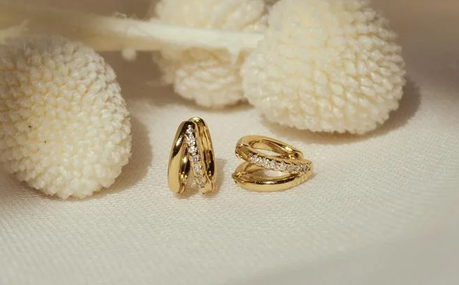 Gold Hoop Earrings 1