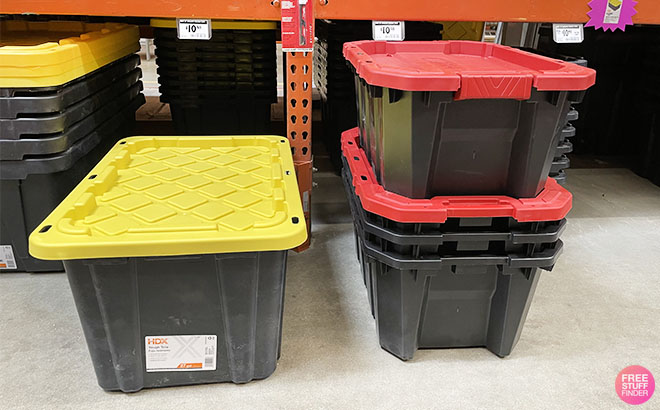 HDX 27 Gallon Tough Storage Tote