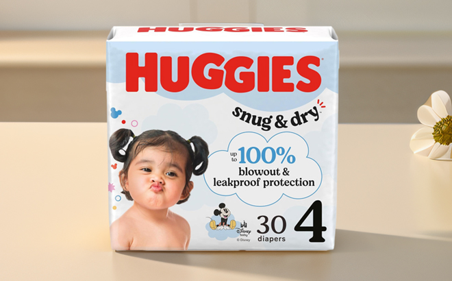 Huggies Size 4 Diapers 30 Count