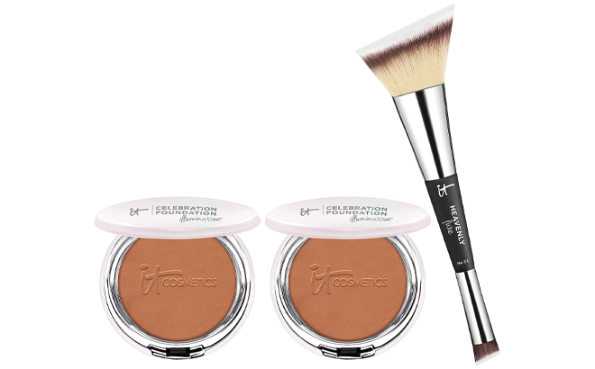 IT Cosmetics Celebration Foundation Illumination Duo with Brush