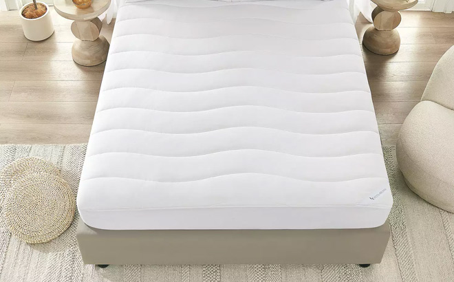 Koolaburra by UGG Serene Cooling Mattress Pad on the Bed
