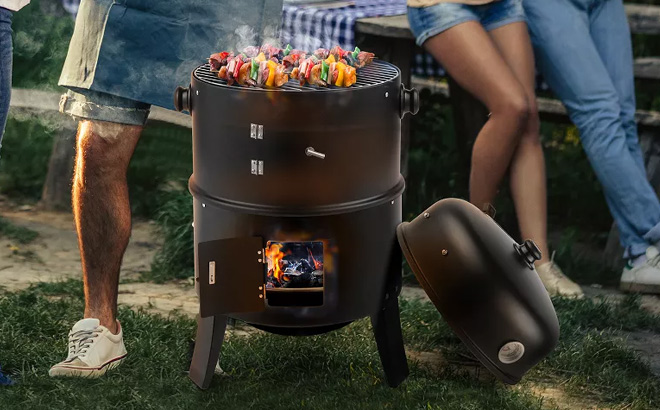KTMBDW Heavy Duty Round Charcoal BBQ Grill