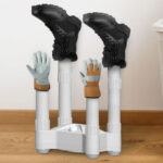 Lifesmart 4 Post Fast Airflow Glove and Boot Dryer on the Floor