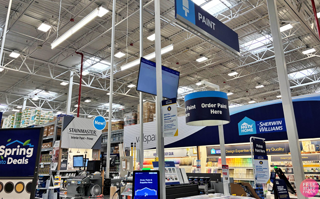 Lowes Paint Order Counter