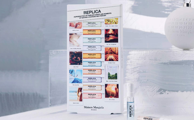 Maison Margiela Replica 10 Piece Sampler Set on a Table