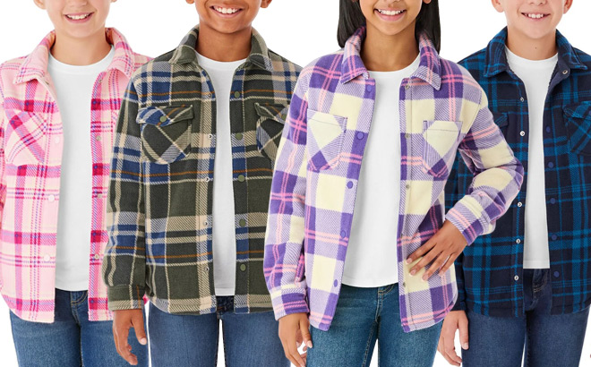 Members Mark Kids Sherpa Lined Shackets