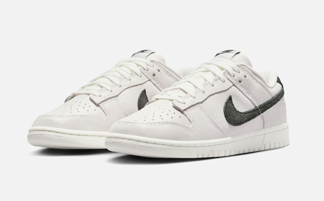 Nike Dunk Low Womens Sneakers in White Black