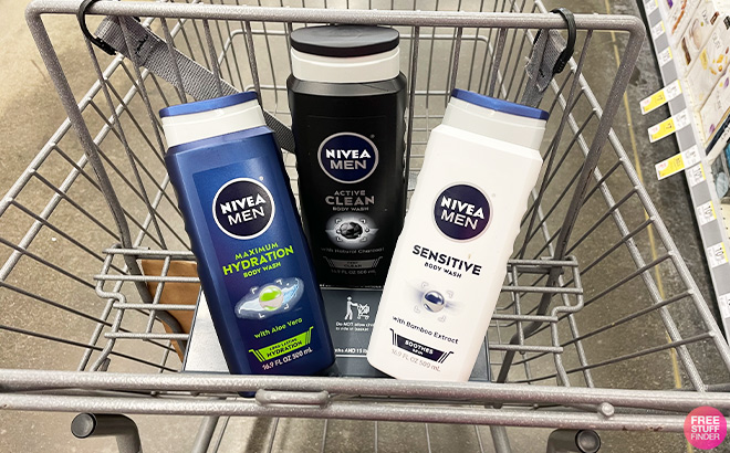 Nivea Men Body Wash 3 Piece in the Cart