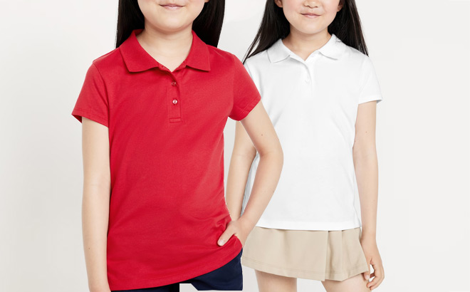 Old Navy School Uniform Jersey Knit Polo Shirts