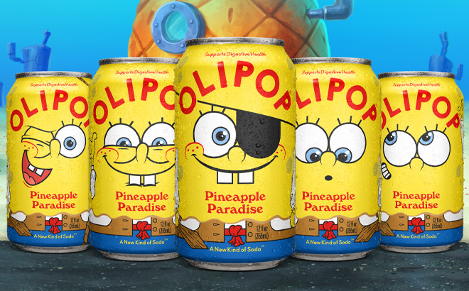 OLIPOP Pineapple Paradise Cans