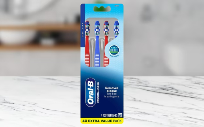 Oral B Toothbrush 4 Count