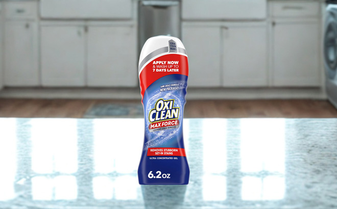 OxiClean Max Force Laundry Stain Remover Gel Stick on a Table