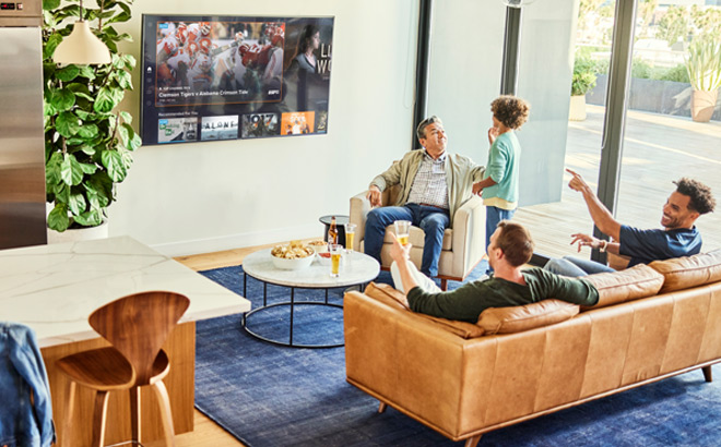 People in a Living Room Watching TV