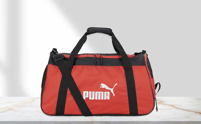 Puma Foundation Duffel Bag on a Table