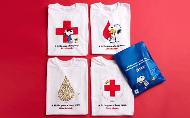 Red Cross x PEANUTS Limited Edition T shirts