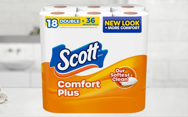 Scott ComfortPlus Toilet Paper 18 Double Rolls