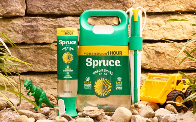 Spruce Snap and Spray Manual Starter Kit and Ez Aim Weed and Grass Killer