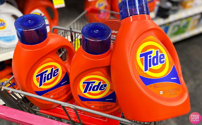 Tide Liquid Laundry Detergents in the Cart