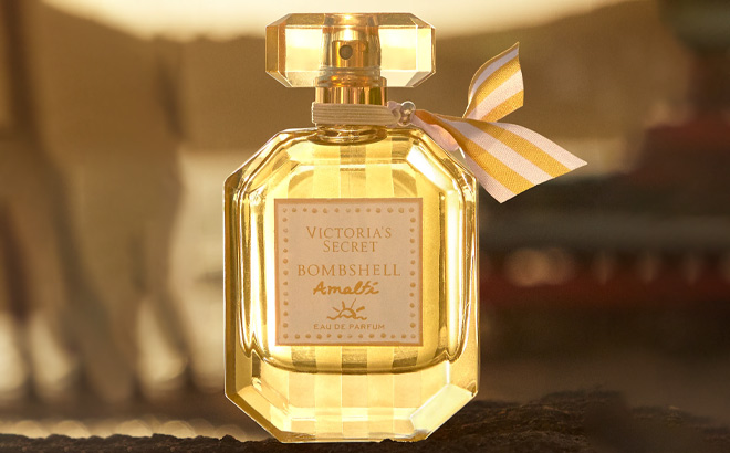 Victorias Secret Bombshell Amalfi Eau de Parfum on the Ground