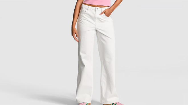Victorias Secret PINK Denim High Rise Straight Jeans 1