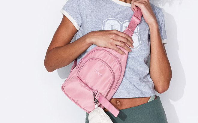 Victorias Secret PINK Nylon Sling Backpack