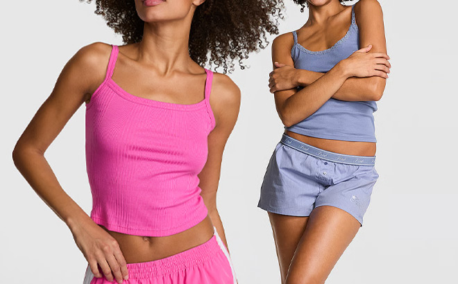 Victorias Secret Tank and Pajama Shorts